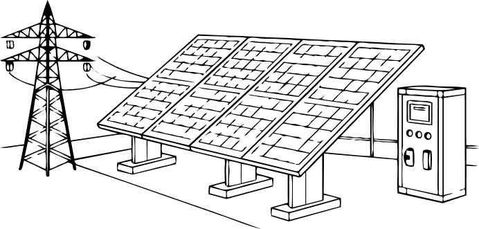 solar panel illustration